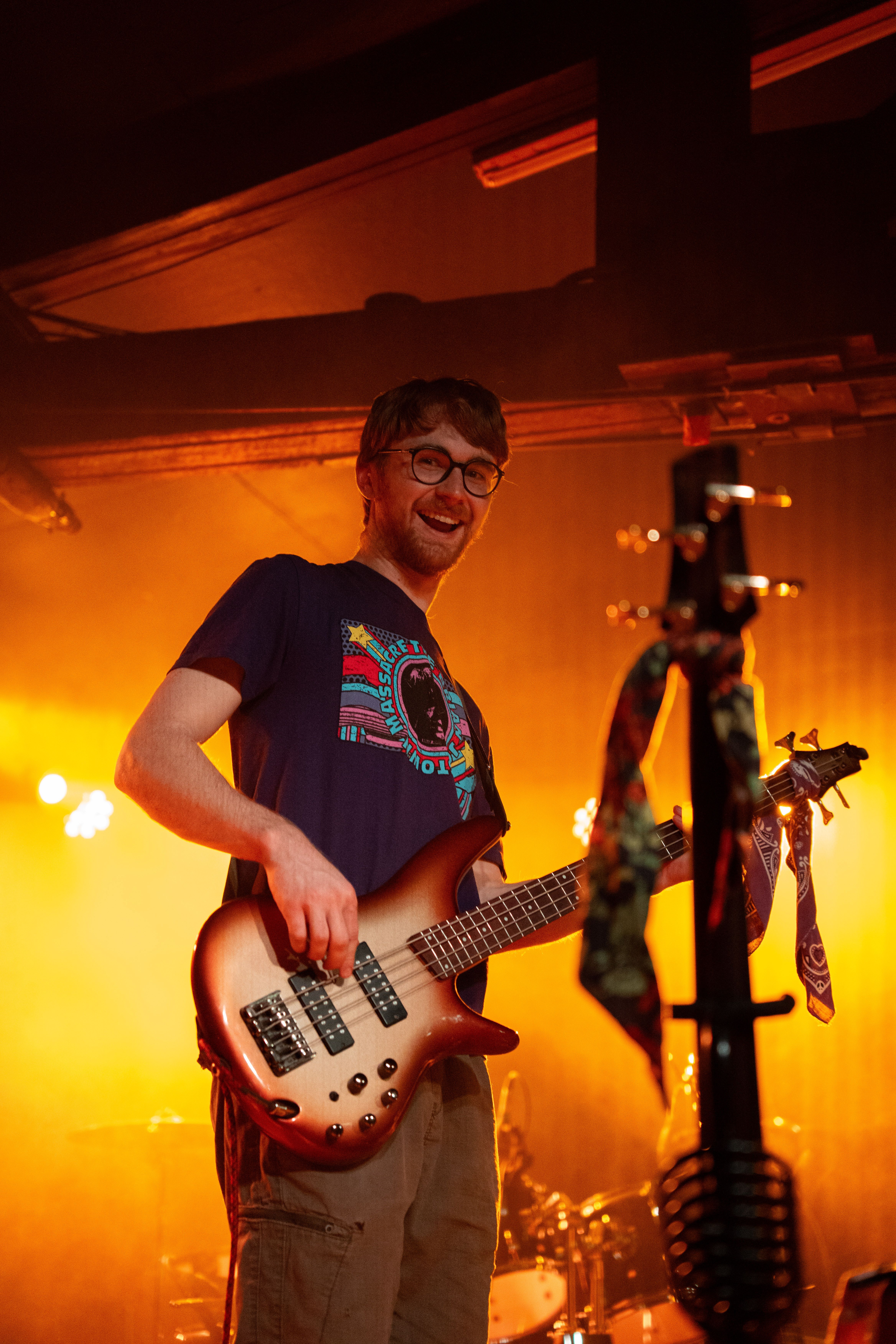 Band playing on stage.