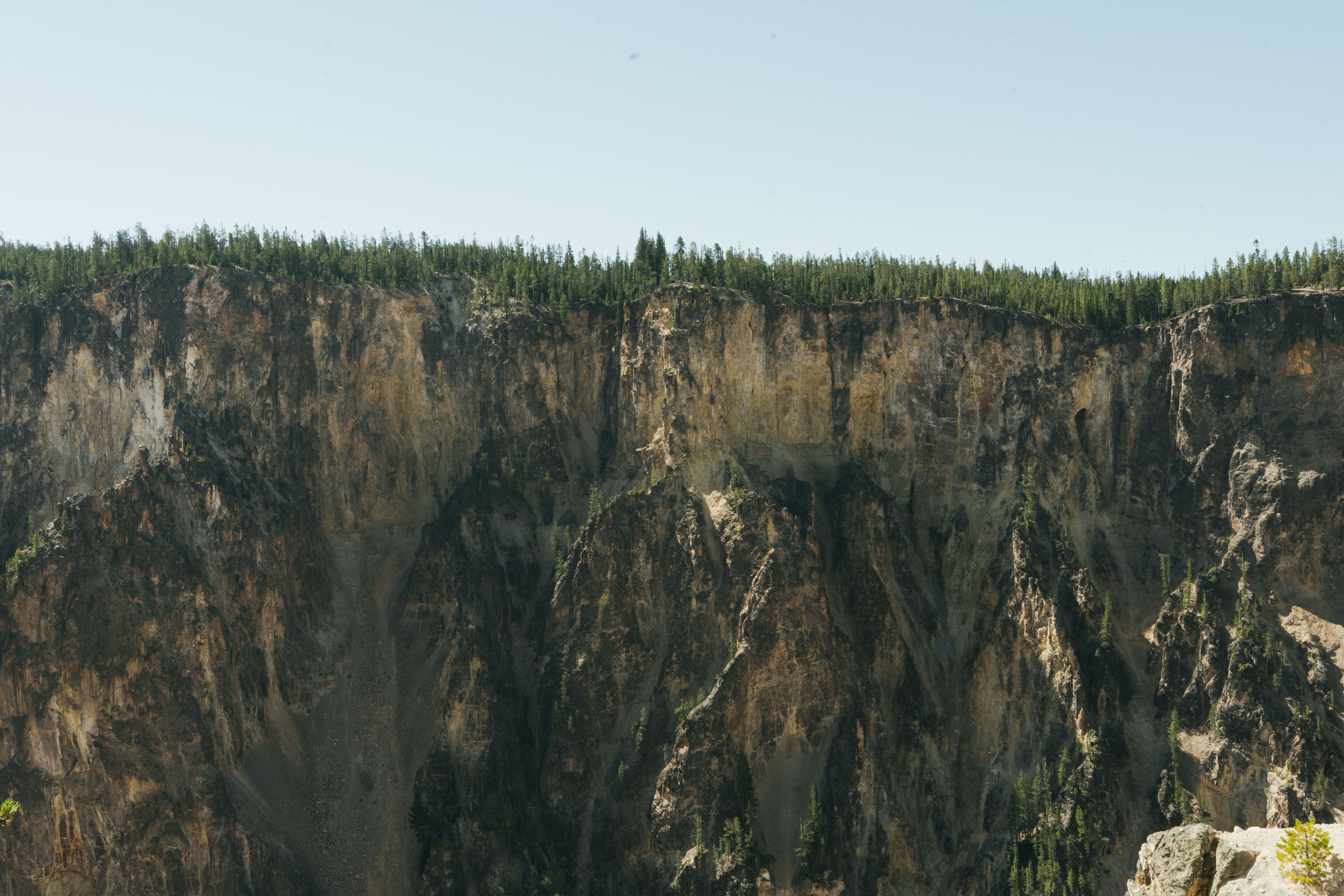 Yellowstone Lake from a distance, with a storm approaching.